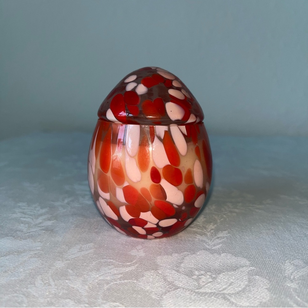 Anthropologie NIB Mini Cheena Egg Floral Pink Peony & Neroli Glass Candle - Picture 4 of 16